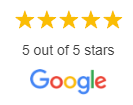 Google Reviews: 5 out of 5 stars